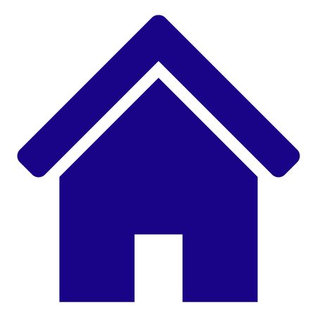 Vector Illustration of Dark Blue Home Icon