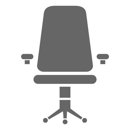 Vector Illustration of Gray Chair Icon