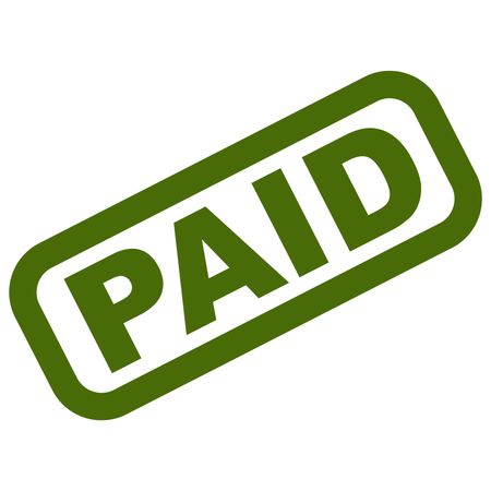 Vector Illustration of Green Paid Icon