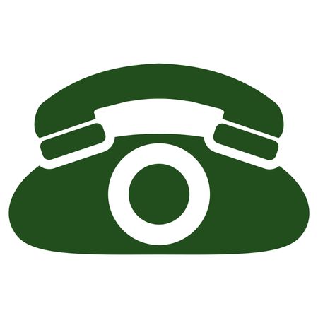 Vector Illustration of Green Telephone Icon
