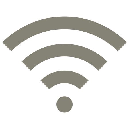 Vector Illustration of Grey Wifi Icon