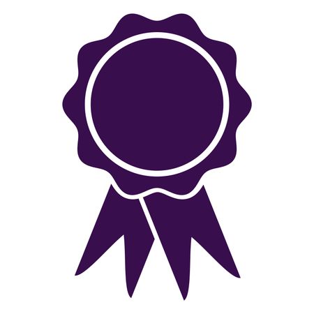 Vector Illustration of Purple Badge Icon