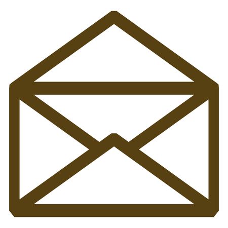 Vector Illustration of Brown Envelope Icon