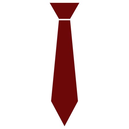Vector Illustration of Brown Tie Icon
