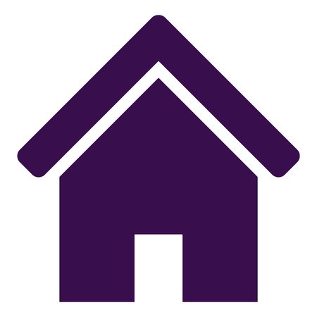 Vector Illustration of Purple Home Icon