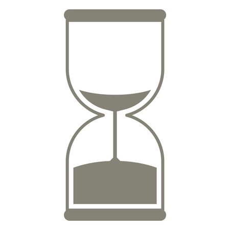 Vector Illustration of Grey Sand Timer Icon
