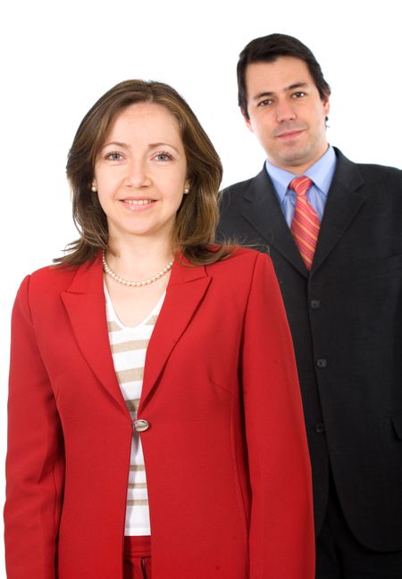 business partners isolated over a white background