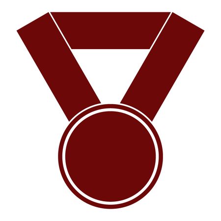 Vector Illustration with Red Medal Icon
