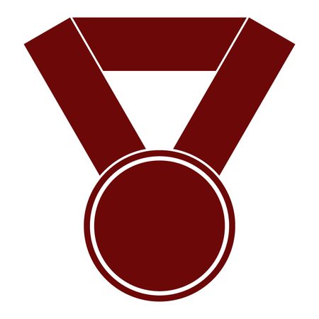 Vector Illustration with Red Medal Icon