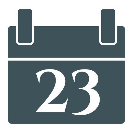 Vector Illustration with Blue Calendar Icon
