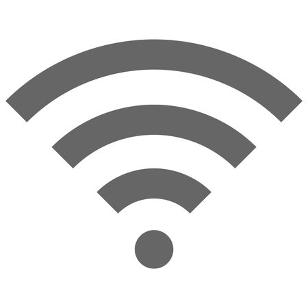 Vector Illustration with Grey wifi Icon
