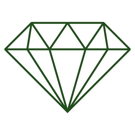 Vector Illustration of Green Diamond Icon
