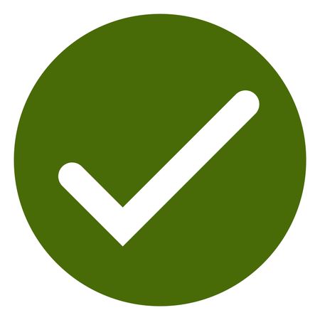 Vector Illustration of Tick Icon in Green
