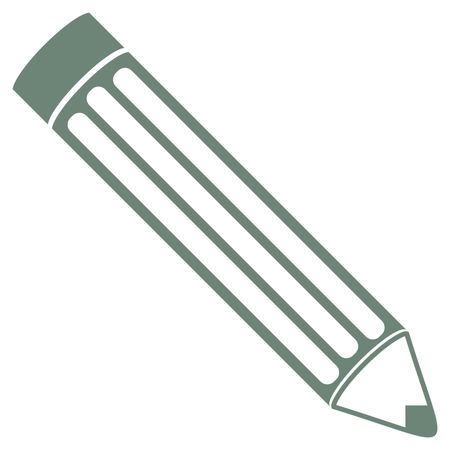 Vector Illustration of Green Pencil Icon
