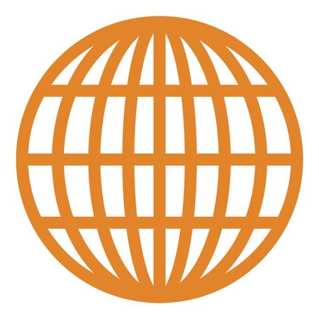 Vector Illustration of Orange Global Icon