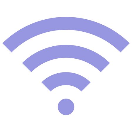 Vector Illustration of Purple WiFi Icon