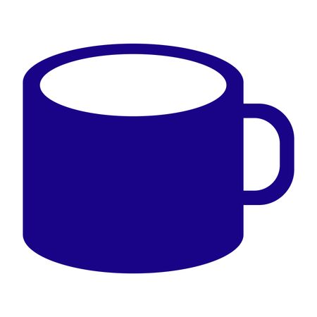 Vector Illustration of Blue Mug Icon