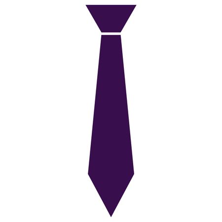 Vector Illustration of Violet Tie Icon
