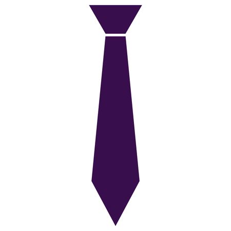 Vector Illustration of Violet Tie Icon