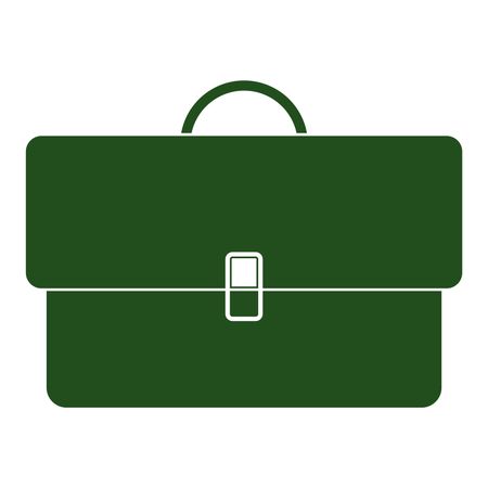 Vector Illustration of Green Briefcase Icon