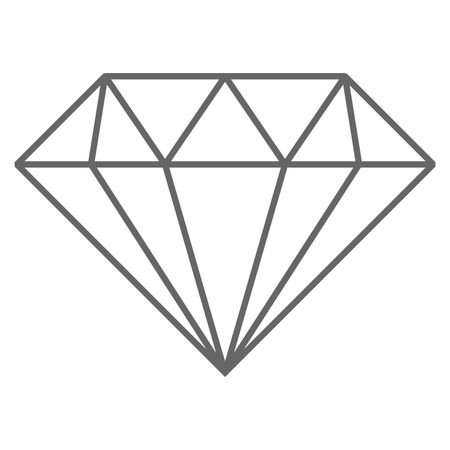 Vector Illustration of Gray Diamond Icon
