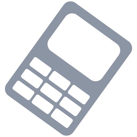 Vector Illustration of Gray Calculator Icon