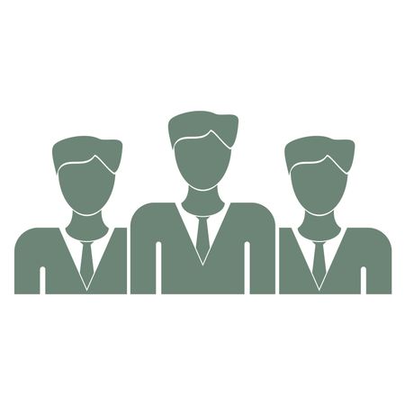 Vector Illustration of Green Business Team Icon
