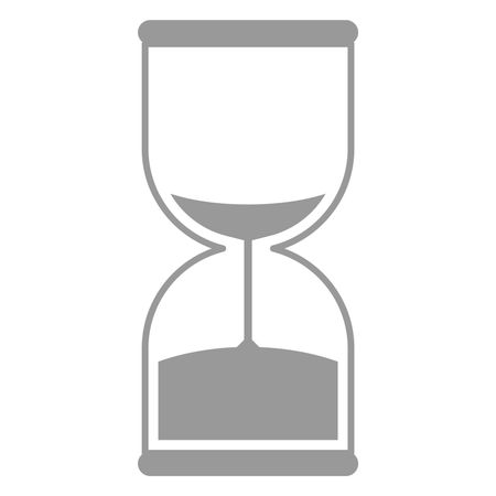 Vector Illustration of Gray Sand Timer Icon
