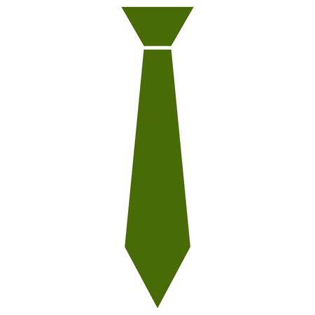 Vector Illustration of Green Tie Icon
