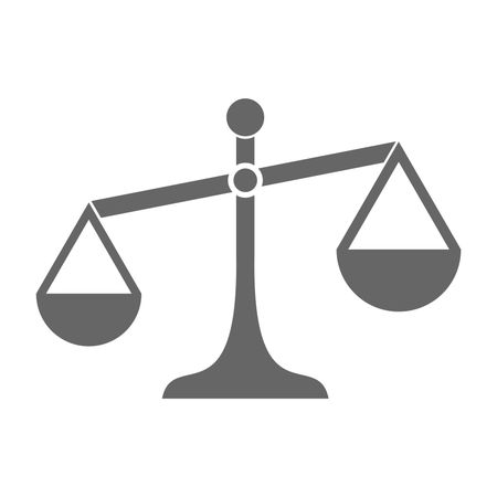 Vector Illustration of Gray Justice Icon