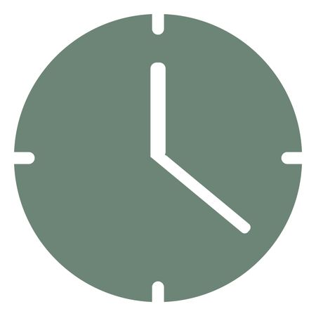 Vector Illustration of Gray Clock Icon