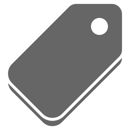 Vector Illustration of Tag Icon in Gray