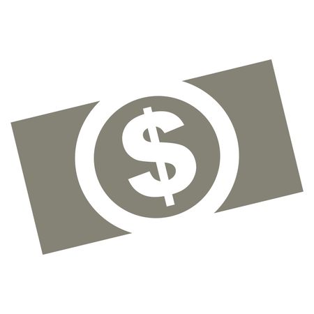Vector Illustration of Money Icon in Brown
