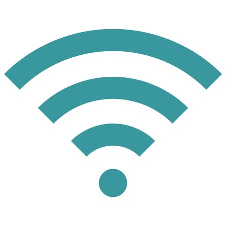 Vector Illustration of WiFi Icon in Blue
