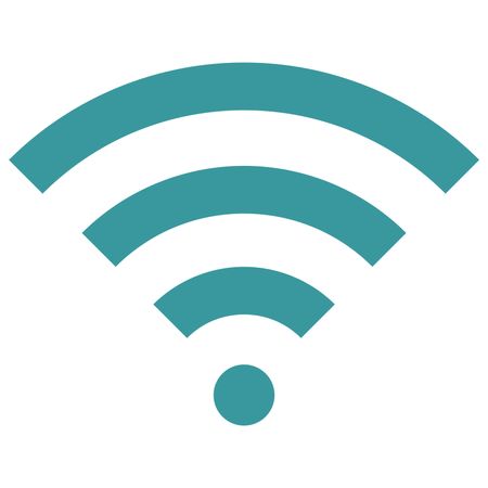 Vector Illustration of WiFi Icon in Blue