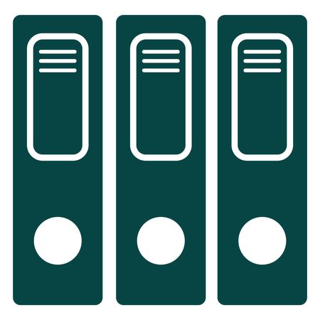 Vector Illustration of File Icon in Green