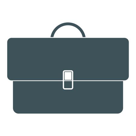 Vector Illustration of Briefcase Icon in Gray