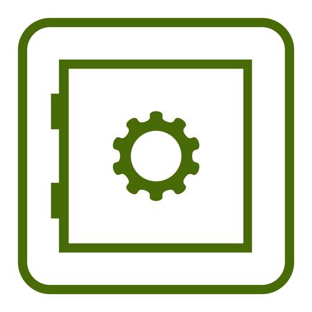 Vector Illustration of Security Devices Icon in Green
