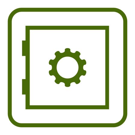 Vector Illustration of Security Devices Icon in Green