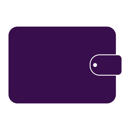 Vector Illustration of Violet Wallet Icon
