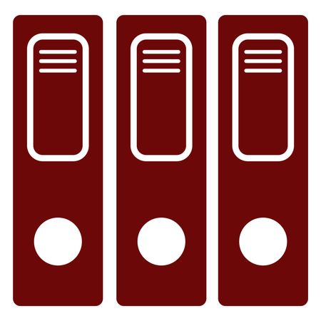 Vector Illustration of Maroon File Icon
