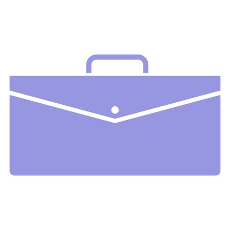 Vector Illustration of Purple Briefcase Icon
