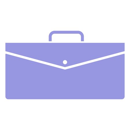 Vector Illustration of Purple Briefcase Icon