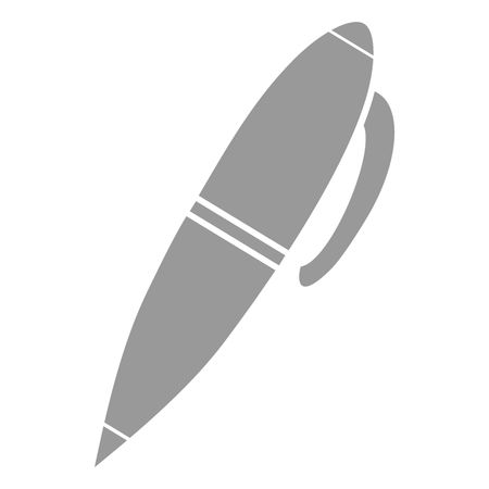 Vector Illustration of Gray Pen Icon
