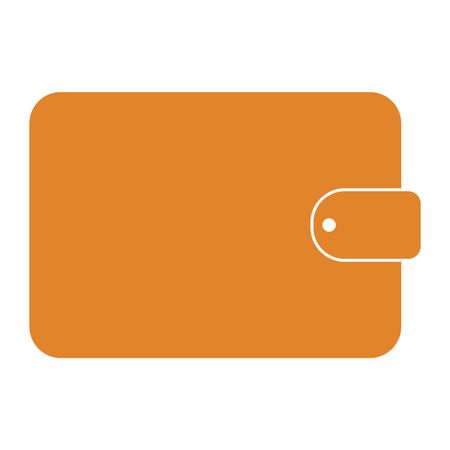 Vector Illustration of Orange Wallet Icon