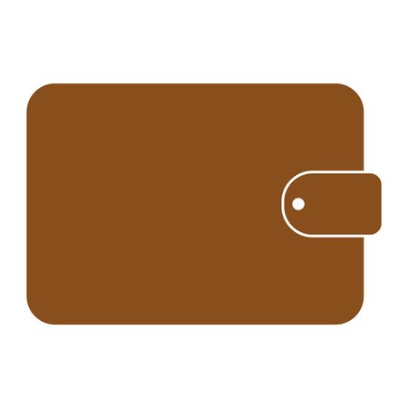 Vector Illustration of Brown Wallet Icon

