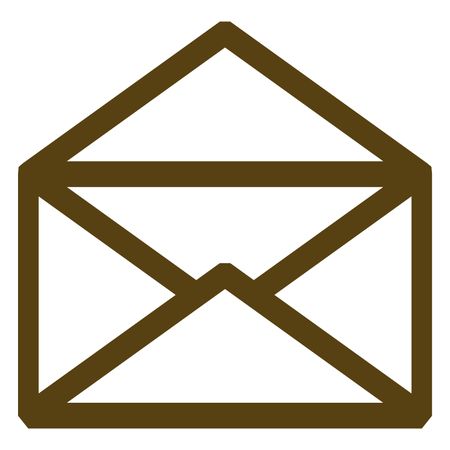 Vector Illustration of Brown Mail Box Icon