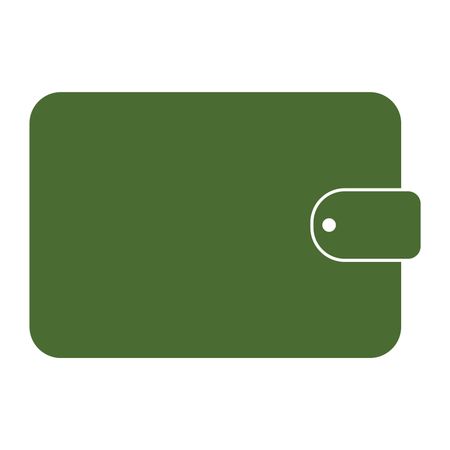 Vector Illustration of Green Wallet Icon
