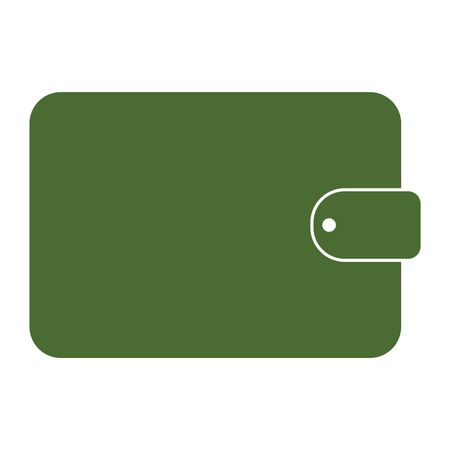 Vector Illustration of Green Wallet Icon