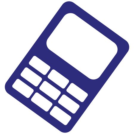 Vector Illustration of Blue Calculator Icon